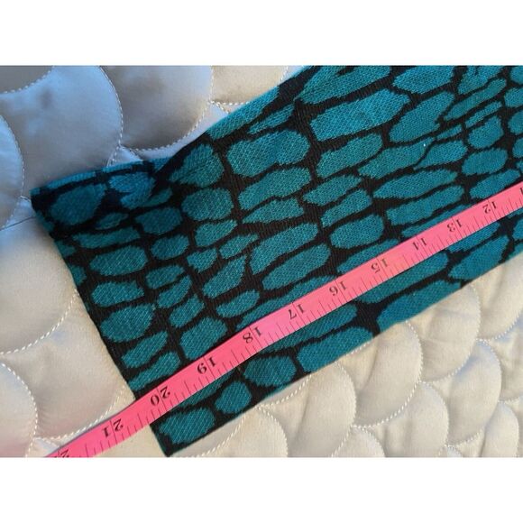 Vintage Superline Of California Jacket/cardigan Gold buttons Turquoise Black Med - Picture 6 of 6